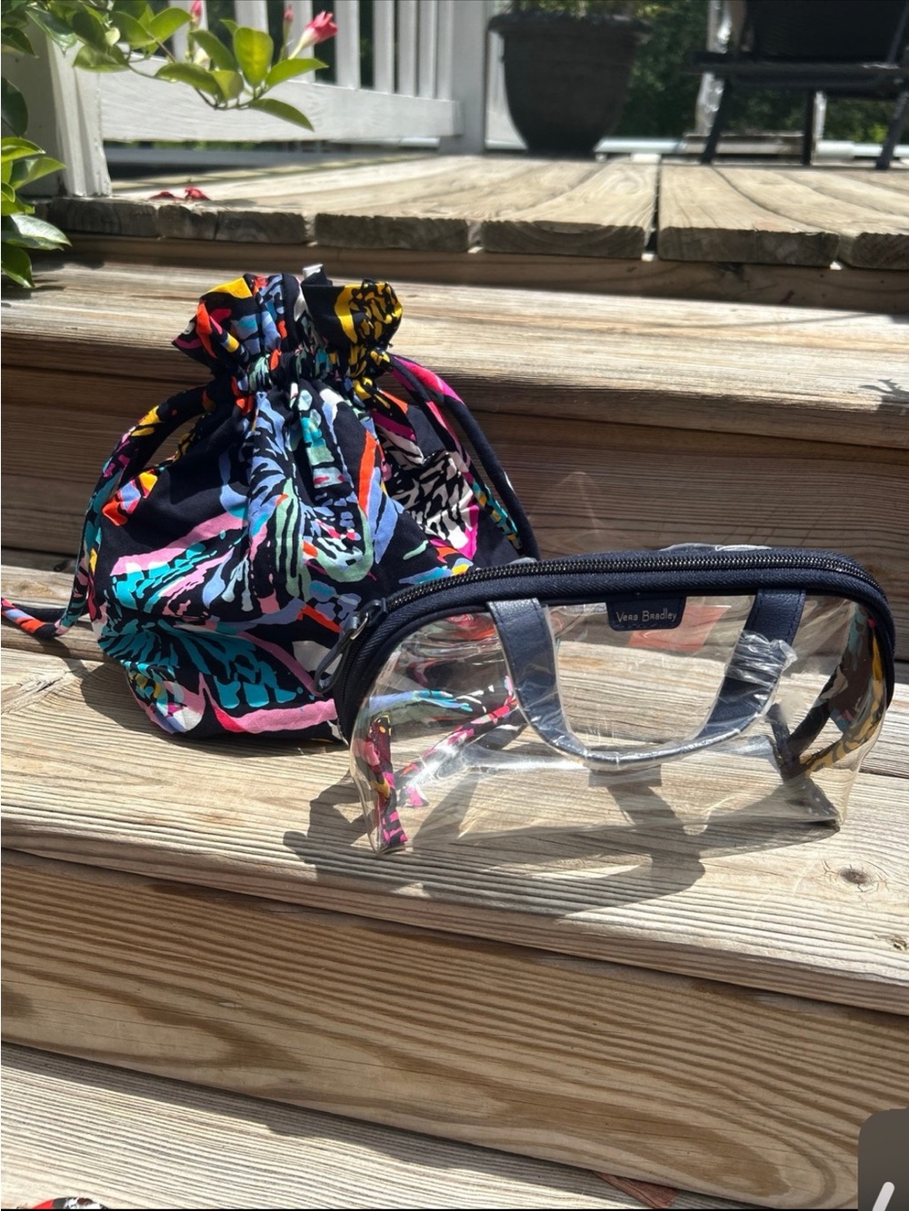 Vera Bradley Mini Ditty Gift Set in Butterfly Flutter Draw String Bags NWT